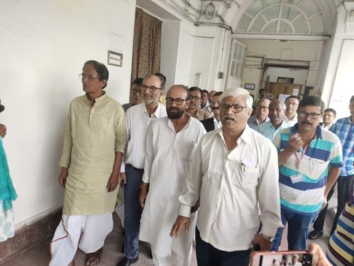 রাজ্যসভার শূন্য আসনে মনোনয়ন জমা দিলেন বিকাশ রঞ্জন ভট্টাচার্য