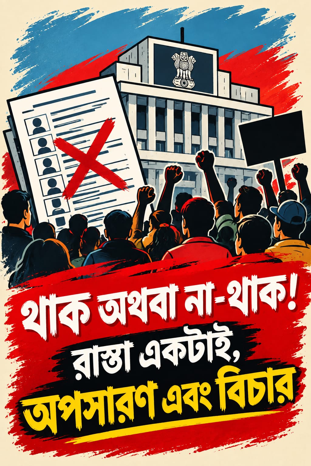 থাকা অথবা না-থাকা!  রাস্তা একটাই,  অপসারণ এবং বিচার