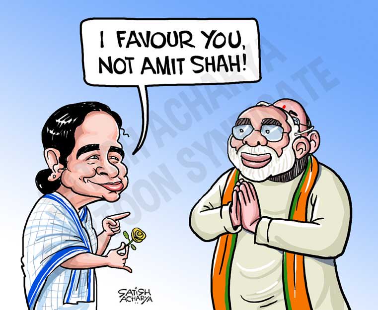 modi mamata cartoon FB